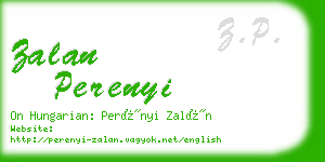 zalan perenyi business card